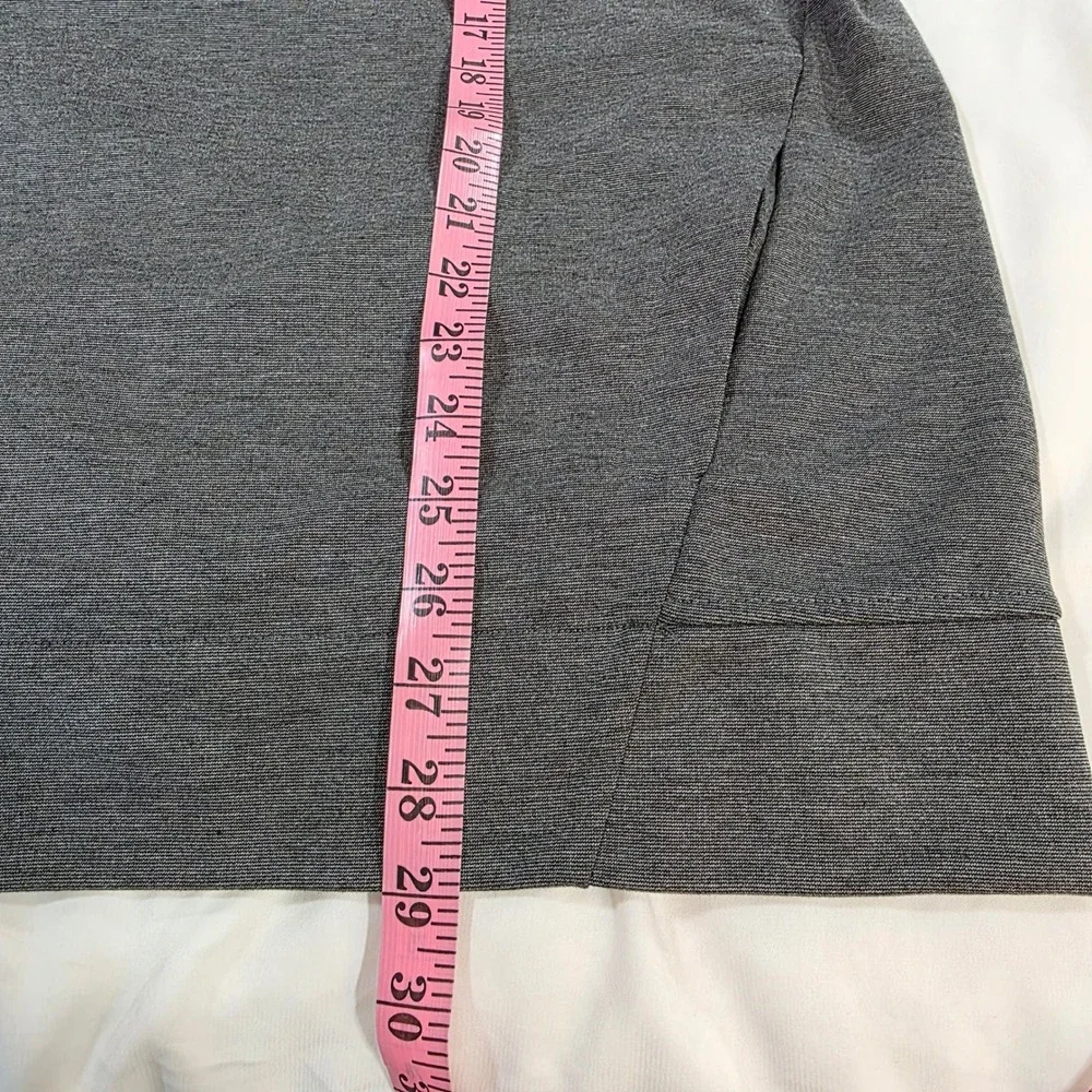 Mack Weldon Mens‎ XXL Charcoal Heather Grey Quarter Zip Pullover Tech Stretch